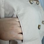 ZARA  Women Cropped Trench Jacket Beige Double-Breast (1111) Photo 7