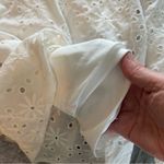 LuLus Sweetest Angel Ivory Eyelet Embroidered Tie Photo 9