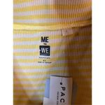 Me to We  essentials PacSun short sleeve top yellow white striped size XS Nwt (39 Photo 2