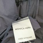 New Monica Nera Midi Dress Ava Navy Blue Oversized Quiet Luxury Wedding Guest Size XS Photo 3