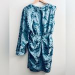 VICI Cape Sleeve One Shoulder Dress in Dusty Blue M Photo 3