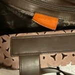 Furla Vintage Classic Brown Leather Perforated Shoulder Handbag Photo 4