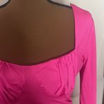 Lulus Feel the Attraction Hot Pink Ruched Long Sleeve Bodycon Dress size L Size L Photo 7