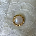 Vintage HW Collections Lace Puff Shoulder Blazer With Faux Pearl Gold Buttons Size 10 Photo 6