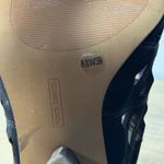 Vince Camuto ‎ Black Suede Cutout Block Heel Sandals 8.5W Peep Toe Slingback Photo 8