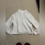 Kendall + Kylie  White Textured Half-Zip Sweater Photo 1