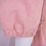 Madewell NEW  Linen-Blend Puff-Sleeve Tassel-Tie Jumpsuit,‎ size M Photo 9