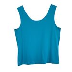 Chico's NWT Blue Nylon Scoop Neck Stretchy Lightweight Tank Top Size M Photo 1