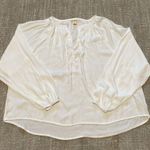 Rag Poets  white oversized blouse sz XS Photo 2