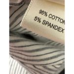 Monteau  Women Gray White Striped Jumpsuit Belt Pockets Cotton Blend Size Small Photo 7