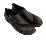 Ecco  Brown Leather and Suede Slip On Loafers 41 Photo 7
