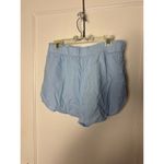 Universal Threads Universal Thread Sunset Blue Chambray Pull On Relaxed Linen Shorts Large NEW Photo 5