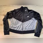 Nike Black and Gray velour Zip-Up Jacket sweater sweatshirt Photo 0