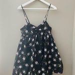 Free People  Bubble Mini Dress Black Sz XS Photo 2