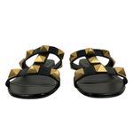 Valentino Garavani Roman Stud Calfskin Leather Slide Sandal Size 37.5 Photo 4
