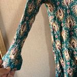 Dee Elle  Teal Top with Patterned Trim medium Photo 7