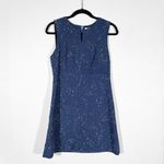 Diane Von Furstenberg  Yvette Painted Cotton Blend Boucle Tweed Sleeveless Dress Photo 0