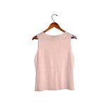 Eileen Fisher  Pink Rolled Hem Silk & Cashmere Knit Blend Sleeveless Tank Top Photo 2