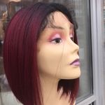 Red wine Burgundy bob Lace Wig 2020 Hairstyle New Size 10 Photo 4