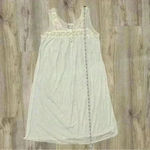 Vintage Nicole Sleeveless Nightgown Satin Lace Slip Blue Modest Chemise Size S Photo 3