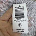 Torrid Floral Kimono Duster Open Cardigan Size M/L 00 Hi Low Coverup Boho Hippie Photo 10