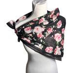 Rebecca Minkoff  floral scarf black pink Photo 0