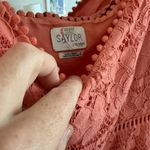 Saylor  Louisa Lace Midi Dress Size XL Coral Wedding Guest Event Party Formal Photo 2