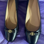 Cole Haan  Elegant Black Heels with Gold Detail Photo 0