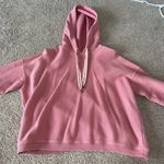 Aerie Pink Corded Hoodie Photo 0
