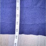 LC Lauren Conrad Lauren Conrad M Navy Blue Crew Neck Lightweight High Low Lovebird Sweater Photo 6