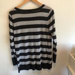 Nordstrom Grey Stripe Sweater Photo 1