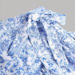 SheIn  Ruffle Hem Ditsy Floral Mini Skirt Photo 4