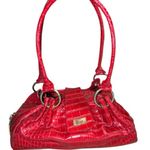 Vintage Isabella Adams Elegant Red leather croc style bag. Size undefined Photo 1