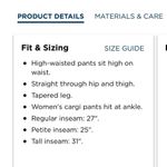 Old Navy Women’s High Waisted Poplin Tapered Jogger Cargo Pants Photo 7