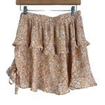 Princess Polly Olywin Mini Skirt Womens 6 Peach Ruffle Coquette Cottagecore Photo 4