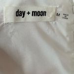 Day + Moon White Babydoll Tiered Bow Tied Straps Mini Dress Womens Medium Photo 7