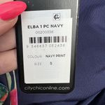 City Chic  Size S 16 Swimsuit Elba One Piece Off The Shoulder Tropical Print NEW Photo 9