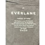 Everlane  Bodysuit Top Womens Size XS Black Long Sleeve V Neck Supima Cotton EUC! Photo 3