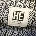 Anthropologie HECHIZO x  Black Bag Clutch Purse Faux Leather Tassels Boho Photo 6