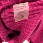 Talbots Cardigan Sweater XL Pink Cable Knit 100% Pima Cotton Preppy Classic Photo 2