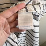 Lands' End Lands’ End Women’s White Gray Striped Shirt Dress 4 Photo 5