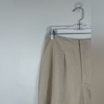 Lulus  Sophisticated Feel Beige Pleated High-Rise Wide-Leg Pants Sz L Photo 5