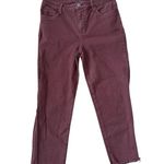 Kut From The Kloth Reese High Rise Ankle Straight Jeans | Burgundy | 8 Photo 1