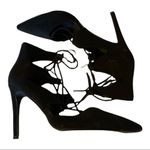 Derek Heart From H&M Sophia Black Lace Up Stiletto Spike Heels 8.5 Photo 7