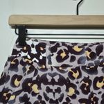 Mara Hoffman High Waist Pleated Short Purple Yellow Abstract Leopard Print Sz 2ā Photo 1