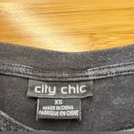 City Chic women’s charcoal Eagle flag short sleeve Graphic Grunge T-Shirt|Sz:XS Photo 8