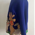 Fruit of the Loom Lani Chilton Women's Custom Hand Painted Reindeer Crewneck Sweatshirt Large Photo 4