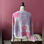 Moon & Madison Large Fuzzy Cropped Flower Sweater NWT Photo 5