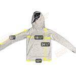 Forever 21 Women Medium Active Cowl Neck Heather Thumbhole Pullover Gray Hoodie Photo 6