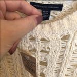 American Eagle  sleeveless crochet ivory top Photo 1